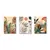 Posters Boho Floral - Pintura em Canvas para Ambientes Contemporâneos (3 peças)