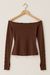 Blusa Alicia Marrom - comprar online