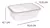 Pote retangular 350ml PraFesta pct. 24unid. na internet