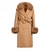 Sobretudo de Lã com Cashmere e Pele Natural Lille - comprar online