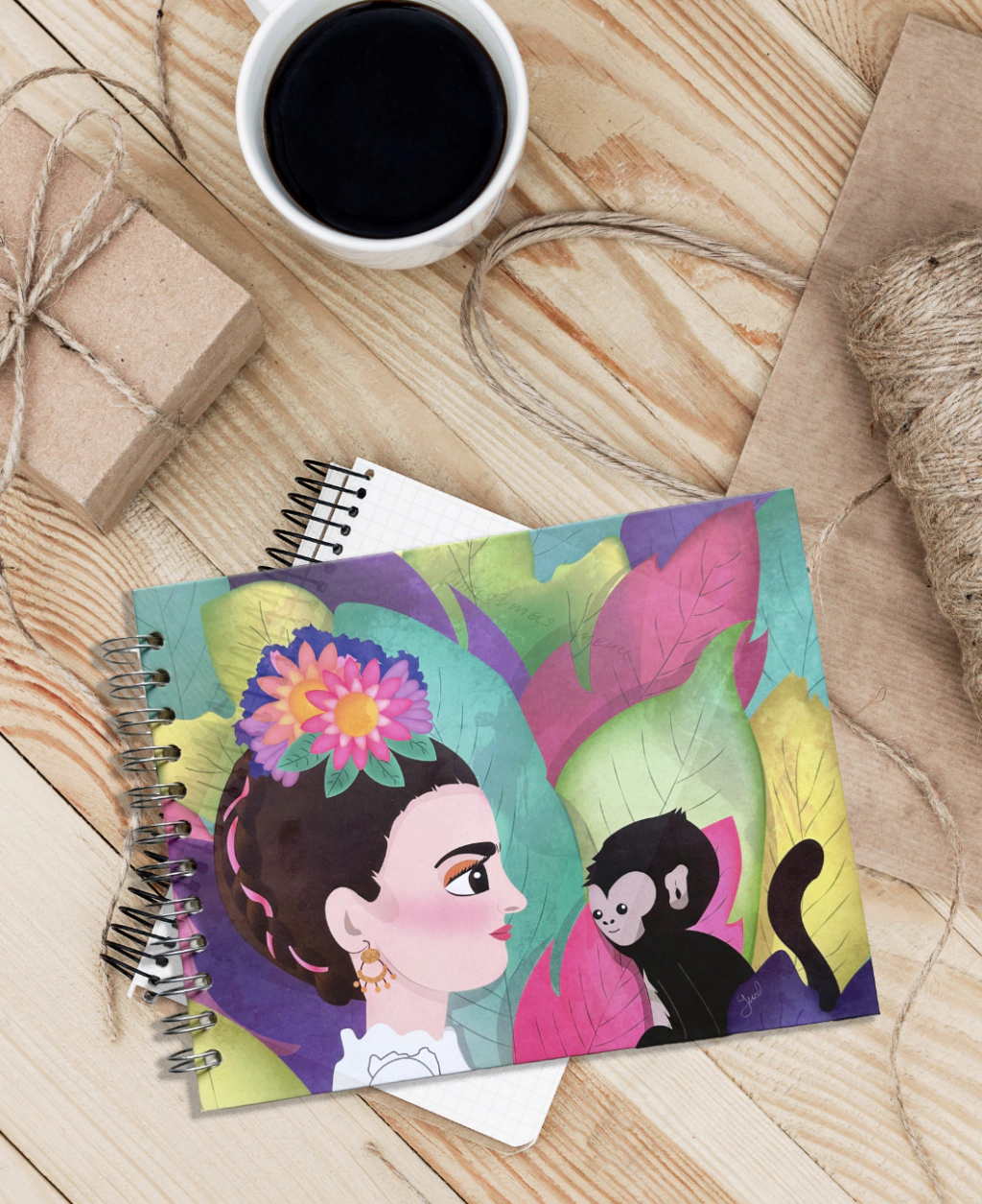 Sketchbook Frida con Mono