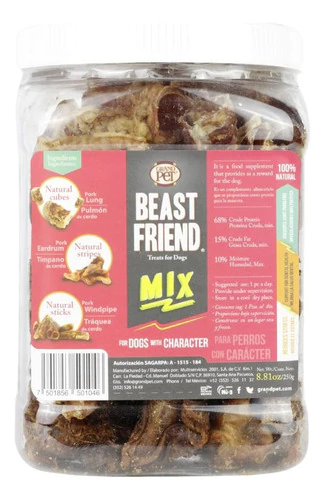 Premios Grandpet Beast Friend Mix Treats Para Perro 250 G