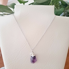 Collar de piedra Amatista