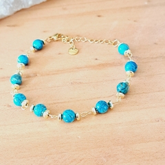 Pulsera de piedra Turquesa - HONU MÍSTICA