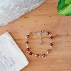 Pulsera de piedra Jaspe Rojo en internet