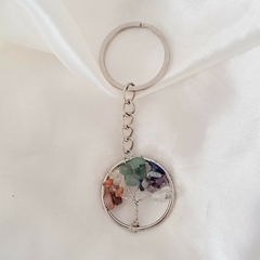 Llavero Árbol de la vida con piedras 7 chakras - comprar en línea