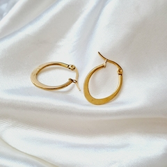 Aros ovalados Dorados