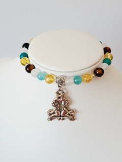 Pulsera Amuleto Géminis con dije grande en internet