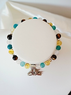 Pulsera Amuleto Géminis con dije grande - comprar en línea