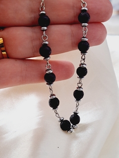 Aros con piedras volcánicas - comprar en línea