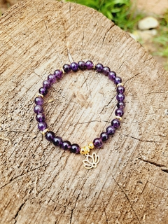 Pulsera de piedra natural Amatista - tienda en línea