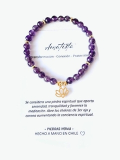 Pulsera de piedra natural Amatista - comprar en línea