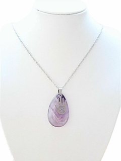 Collar con piedra natural de Amatista - comprar en línea