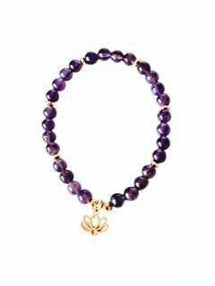 Pulsera de piedra natural Amatista en internet