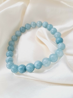 Pulsera de piedra aguamarina