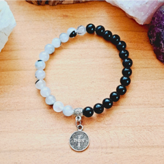 Pulsera de piedra Turmalina y Cuarzo Turmalinado - comprar en línea