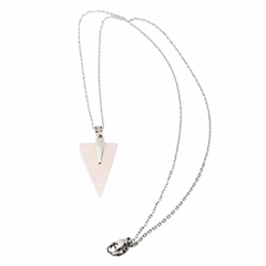 Collar con piedra cuarzo rosa en punta en internet
