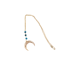 Collar con piedra Turquesa con Dije de Luna en internet