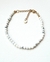 Pulsera con piedra Howlita blanca y cierre de acero - comprar en línea