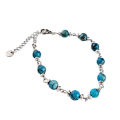 Pulsera Turquesa Piedra Pulida - comprar en línea