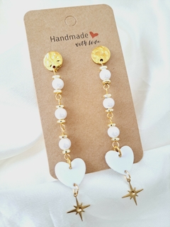 Aros Corazón en Blanco - comprar en línea