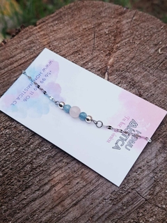 Pulsera Conexión femenina en piedras naturales