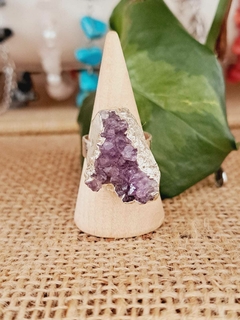 Anillo de piedra Amatista