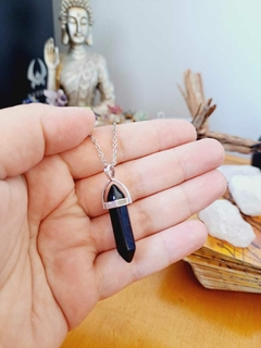Collar de piedra obsidiana - comprar en línea