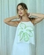 Camiseta Flor verde
