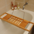 Estante Organizador Bandeja Cruce De Bañera Bambú 70x21x3 Cm - Normita Room