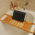 Estante Organizador Bandeja Cruce De Bañera Bambú 70x21x3 Cm - tienda online