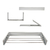 Estante De Pared Plegable Tendedero Aluminio 80x39.5x9.5 Cm - Normita Room