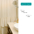 Cortina Baño Tusor Doble Volado 100% Algodon 180x180 Cm