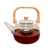 Tetera Vidrio 1 L Con Infusor Y Asa De Bambu - comprar online