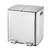Tacho De Basura De Acero Inox. Doble Compartimento. 40 Lts. - comprar online