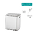 Tacho De Basura De Acero Inox. Doble Compartimento. 40 Lts. en internet