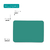 Imagen de Set X 12 Individual Rectangular Color Liso Pvc 40.5 X 27 Cm