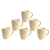 Set X 6 Jarro Taza Mug. Ceramica. Texturado 9 Cm Diam. - Normita Room