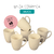Set X 6 Jarro Taza Mug. Ceramica. Texturado 9 Cm Diam. - comprar online