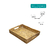 Bandeja Rectangular Ratán C/ Asas 45 X 35 X 7 Cm Alto en internet