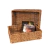 Set X2. Canasto Cajón Organizador de Seagrass y Hierro. 40x31cm + Grande - Normita Room
