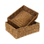 Set X2. Canasto Cajón Organizador de Seagrass y Hierro. 35x25cm + Grande - comprar online
