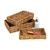 Set X3. Canasto Cajón Organizador de Seagrass y Hierro. 29x19cm + Grande - tienda online