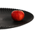 Centro De Mesa/bandeja Redonda. De Bambu. Negro Mate. X 45cm - tienda online