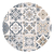 Set X 6 Individuales Redondos Estampados Pvc 39.5 Diam. - Normita Room