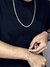 Conjunto Grumet 4mm em Prata 925 – Corrente 70cm + Pulseira na internet