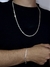 Conjunto Grumet 4mm em Prata 925 – Corrente 70cm + Pulseira - comprar online