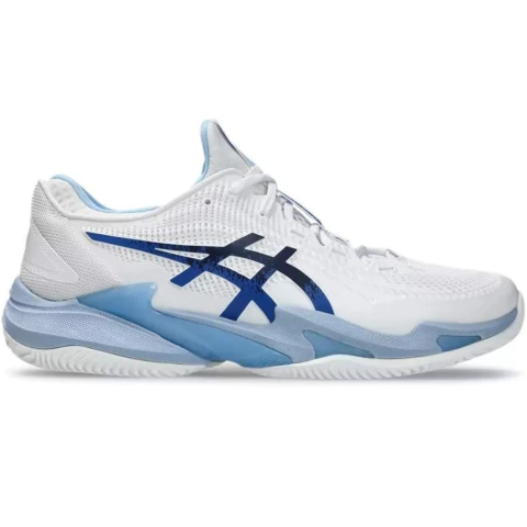 Zapatillas Asics Court FF 3 Novak Clay Blanco Azul Tuna - comprar online