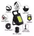 Imagen de Mini Linterna Llavero Cob Potente Recargable Luz Blanco Frio