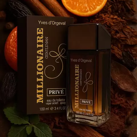 Millionaire Gentleman Privé de Yves d'Orgeval EDT 100ml dupe inspirado en el perfume masculino 1 Million Privé de Rabanne.
